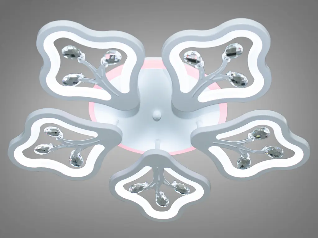 Потолочная LED-люстра с диммером и подсветкой, 95W - фото 3