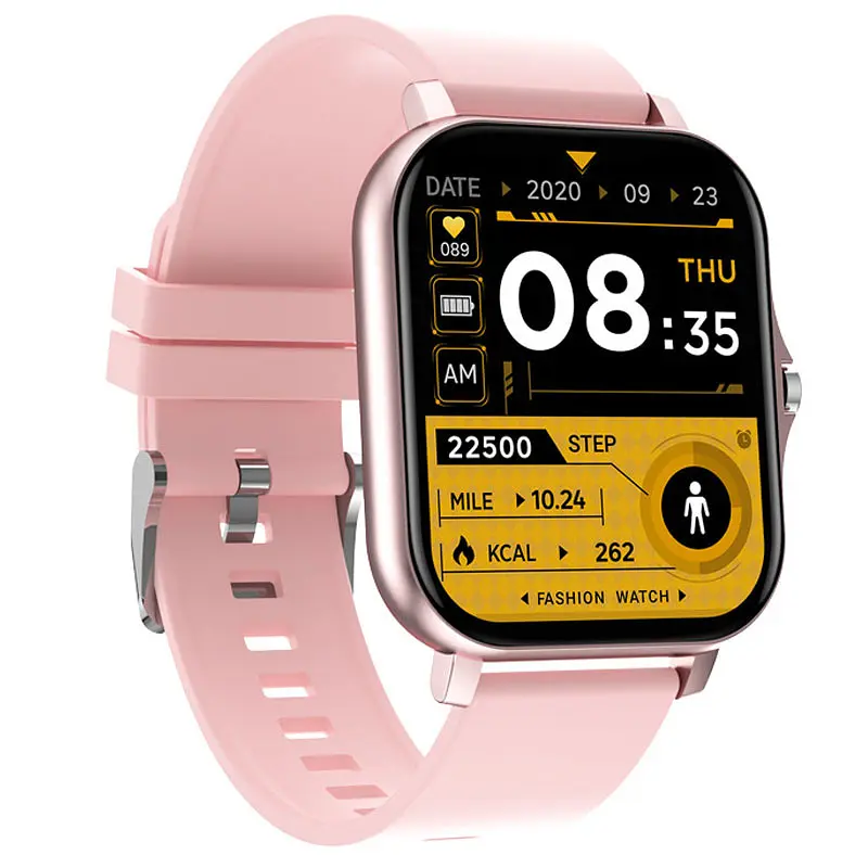 Смарт-годинник Smart Watch Y13 Bluetooth, встановлення власного фону. Колір рожевий