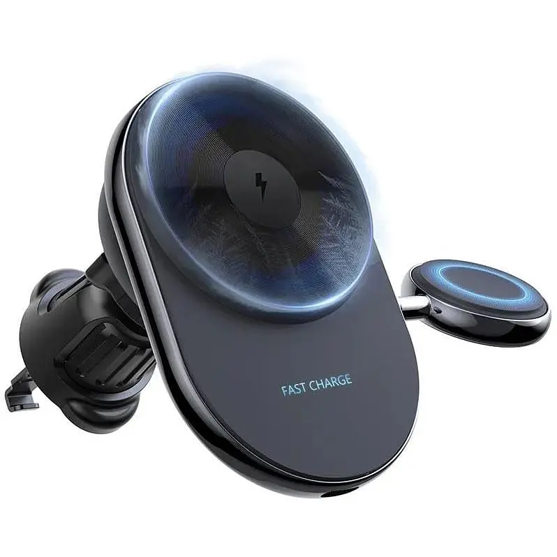 Автотримач із зарядним пристроєм MagSafe Wireless Charger XYJ S17 2 in 1   - фото 4