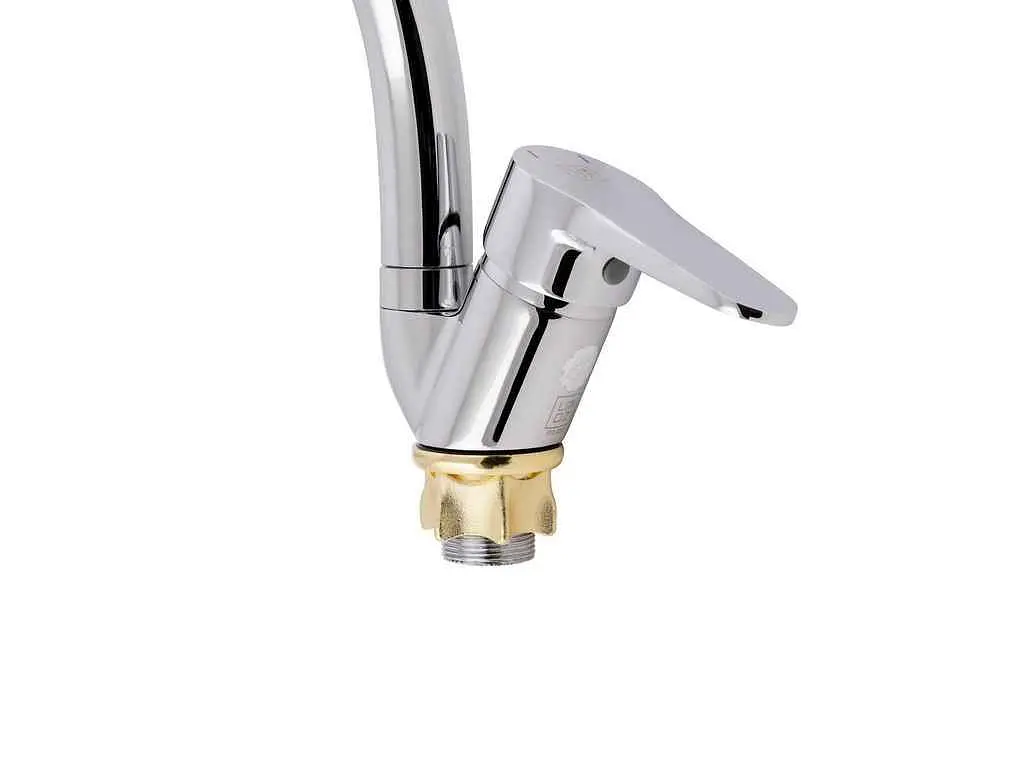 Змішувач Lidz на мийку хром для кухні Nicole 008F, Chrome (k35) LDNIC008FCRM21877 - фото 3