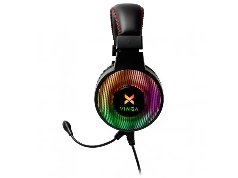 Наушники Vinga HSCU-100 Gaming LED Black (HSCU-100) - фото 4