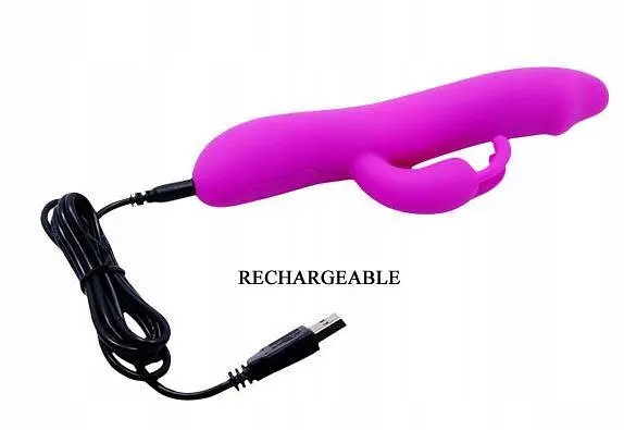 Вібратор-кролик LyBaile Natural Motion 20 см фіолетовий - фото 7