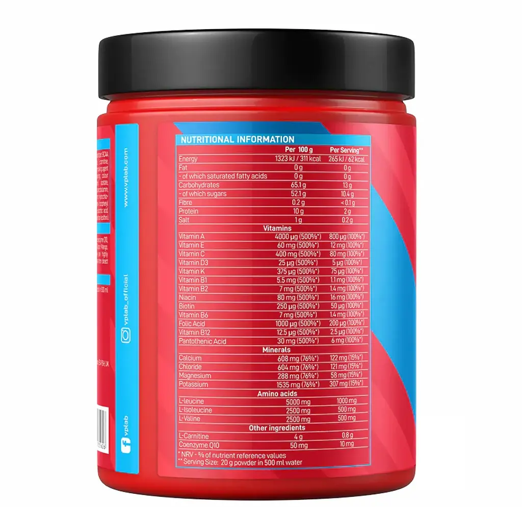 Ізотонічний напій VPLab FitActive Isotonic Drink Tropical Fruit 500 г - фото 2