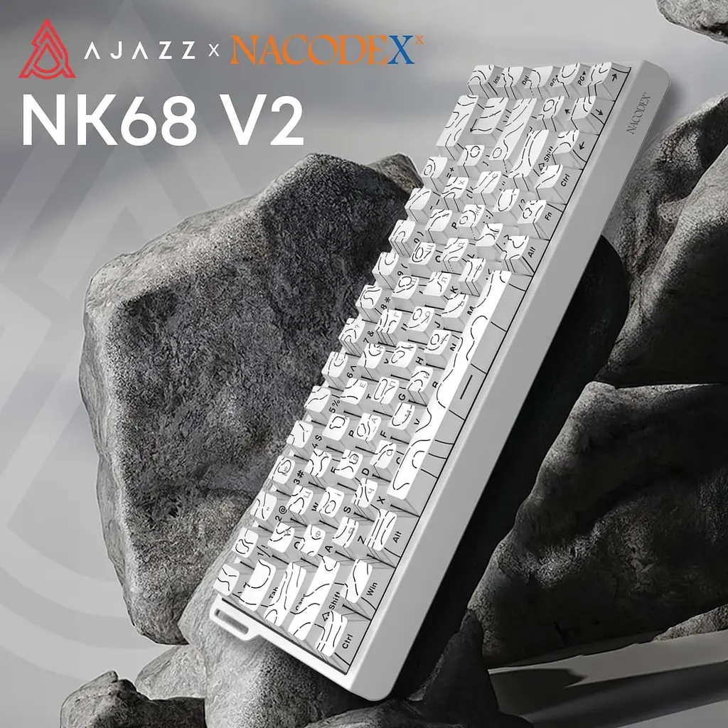 Клавіатура Ajazz NK68 V2 Red Switch (NK68-V2-R-S-W) - фото 5