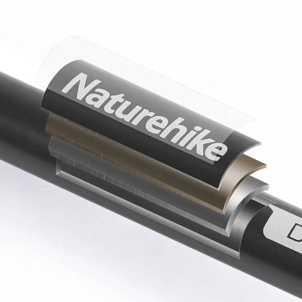 Трекінгова палиця алюмінієва Naturehike Qingxue Pro NH17D017-D, 61–135 см, сріблясто-сіра - фото 2