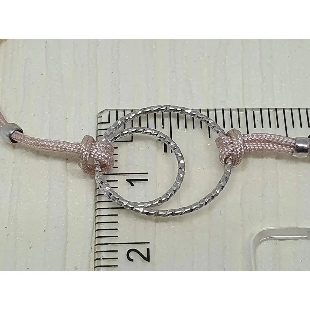 Браслет з текстилю Qvaliz з срібними вставками. 90501130РОЗ - фото 2