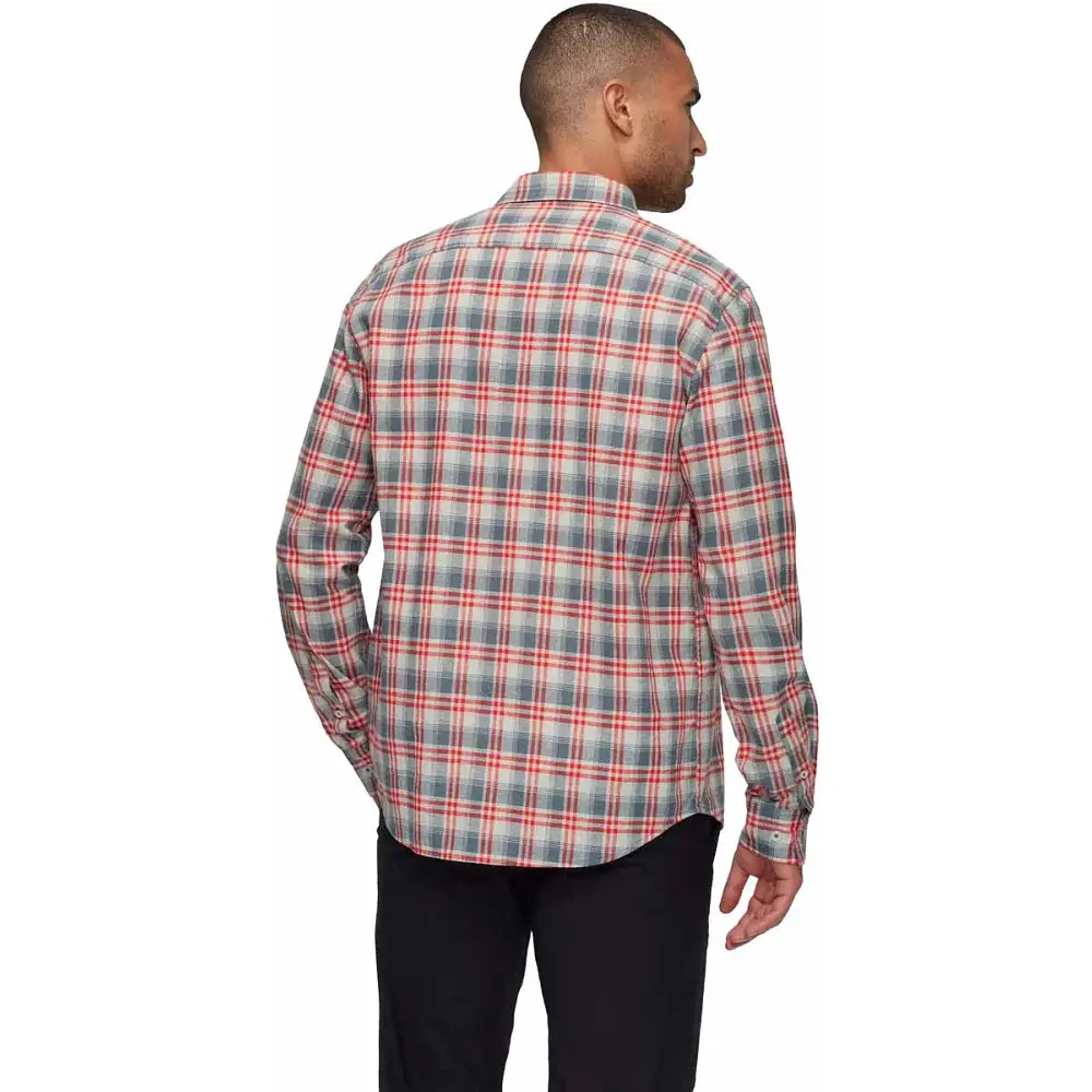 Сорочка Mammut Trovat Summer Longsleeve Shirt Men M silver sage-red - фото 4
