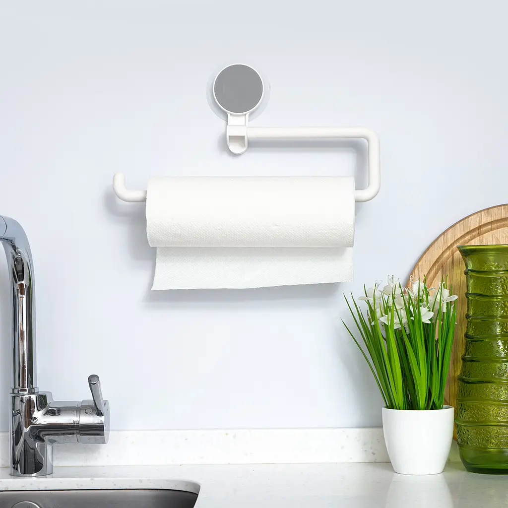 Тримач клейкий для паперових рушників МВМ My Home BP-10, білий (BP-10 WHITE) - фото 8