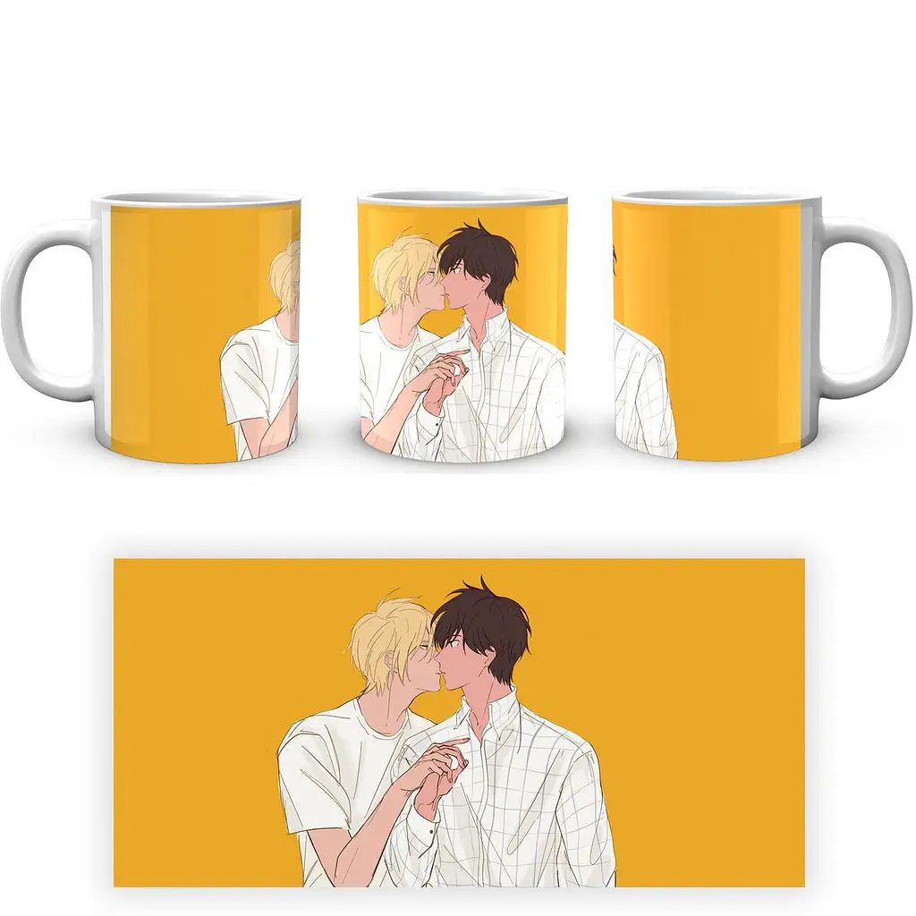 Кружка GeekLand Banana Fish Банановая Рыба Эш Эйджи BF 02.08 330 мл белая - фото 4