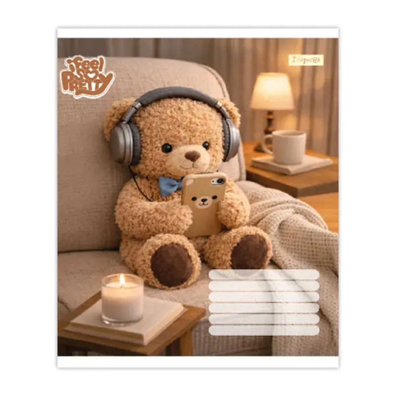 Зошит 1 вересня Bear stories А5 24 аркушів клітинка (768974), в асортименті - фото 2