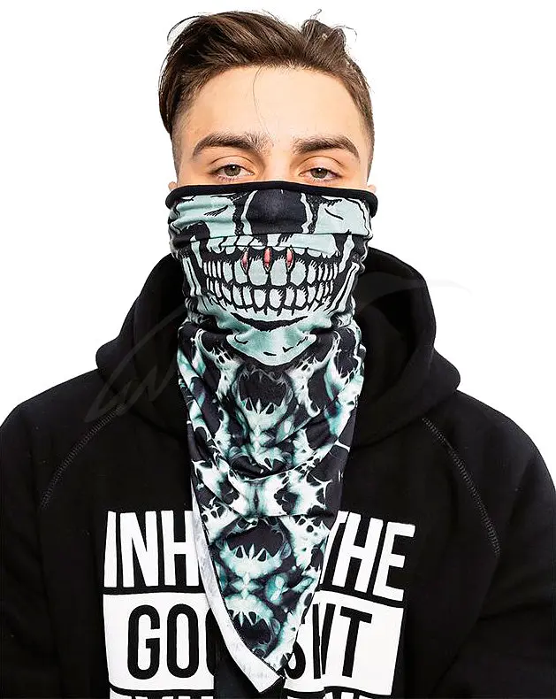 Бандана BUFF Polar Bandana sinister black/black Разноцветный - фото 3