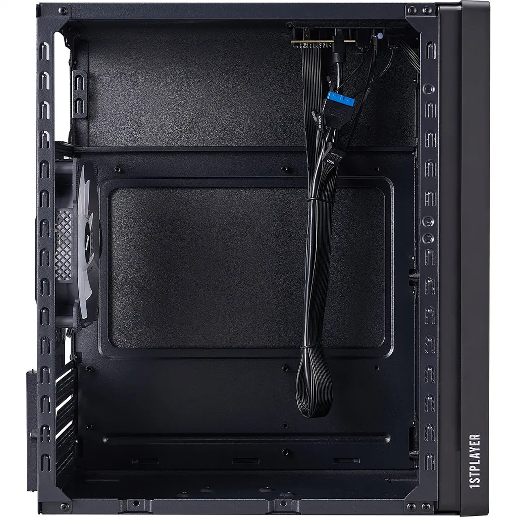 Корпус 1stPlayer WD1-BK-3F1 Чорний - фото 6