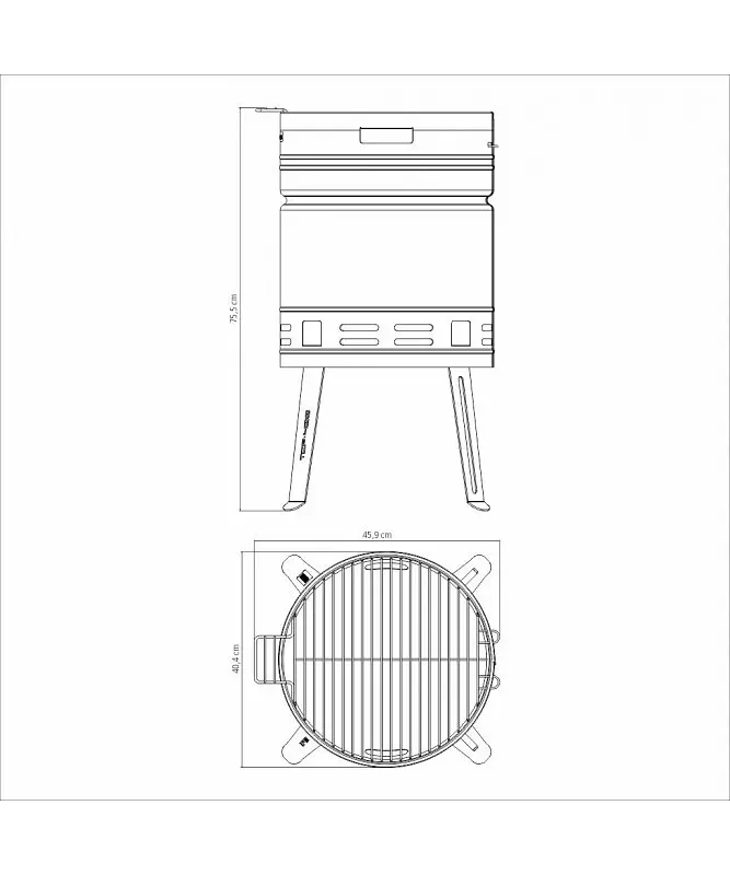 Гриль вугільний Tramontina Barbecue TCP 400 - фото 5