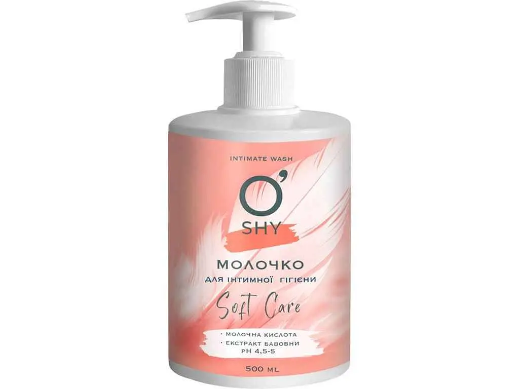 Молочко для інтимної гігієни O'SHY 500мл Soft Care