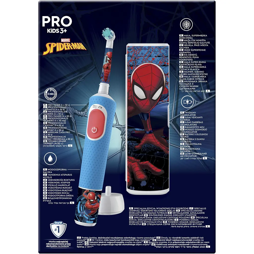 Електрична зубна щітка Oral-B D103.413.2KX Spider-Man - фото 3