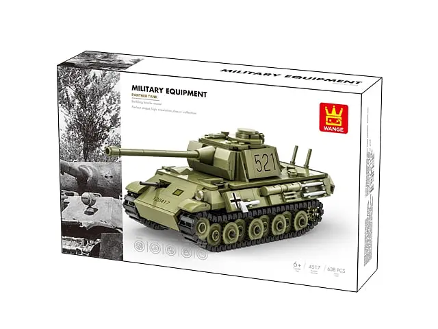 Конструктор Wange танк Panther Pz.Kpfw V  танк Пантера військова техніка ,638 деталей - фото 2