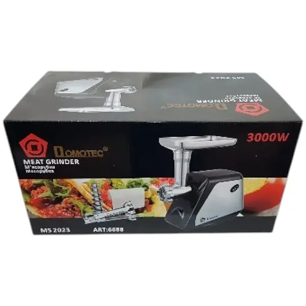 Електрична м'ясорубка Domotec MS-2023 з насадками  - фото 10