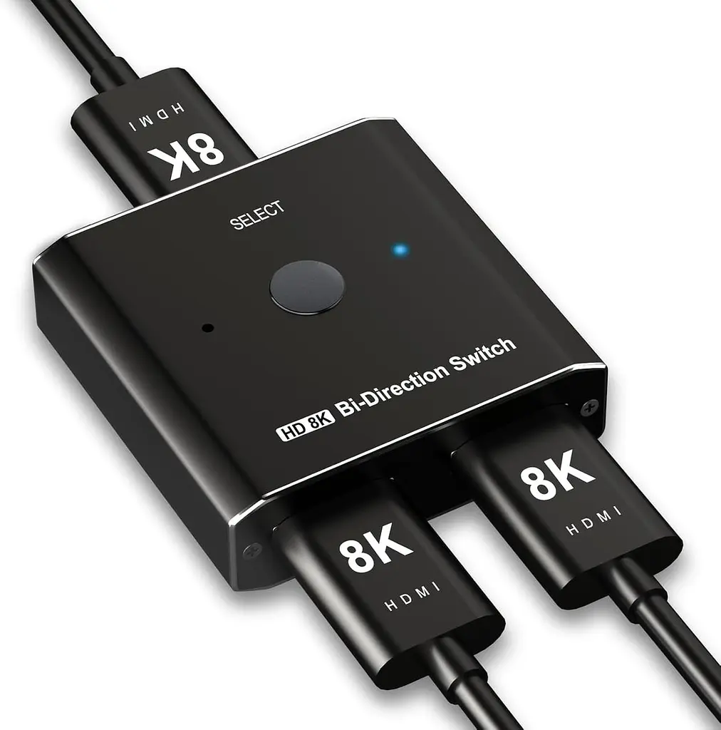 HDMI 2.1 перемикач 8K 2-в-1 / 1-в-2 для PS5, Xbox і ТВ