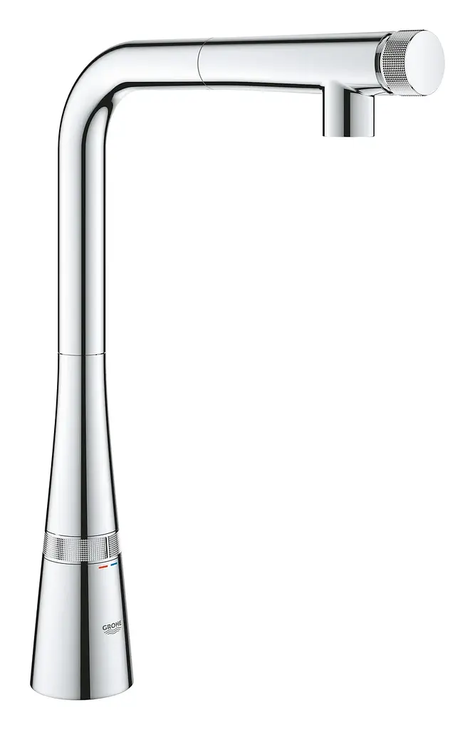 Змішувач для кухні з висувним виливом Grohe Zedra Smartcontrol 31593002, Хром