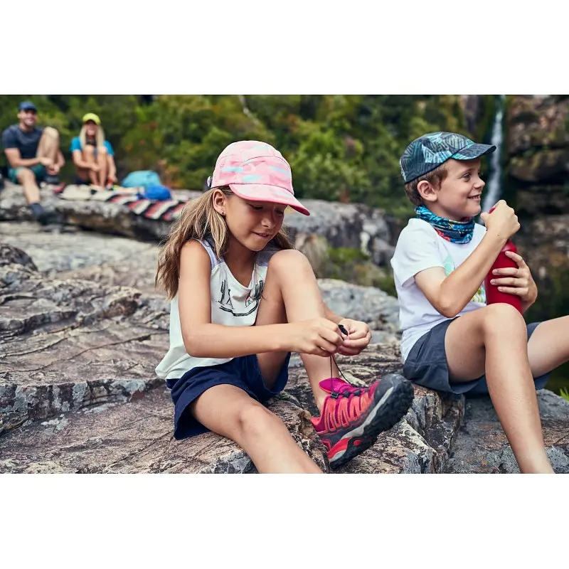 Кепка Buff Kids 5 Panels Cap heavens pink Білий-Рожевий - фото 4