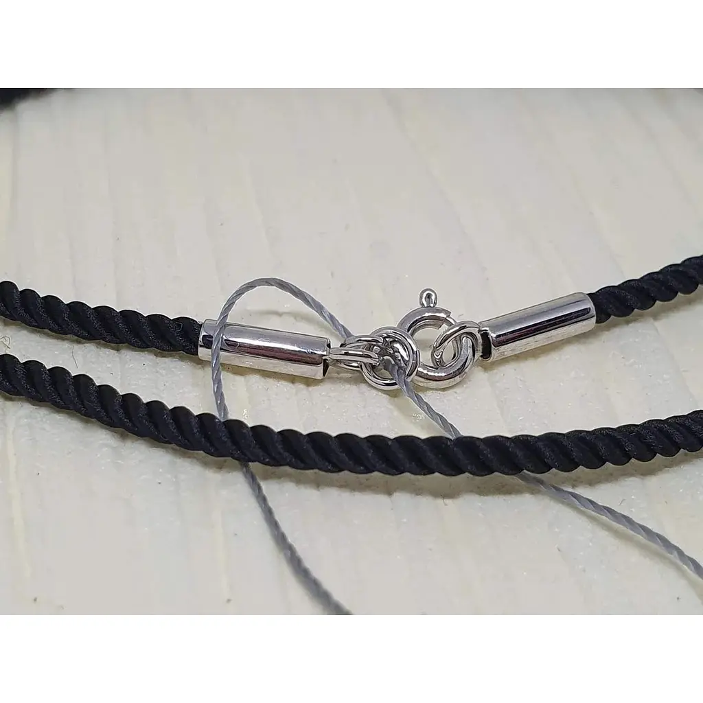 Ювелирный шелковый шнурок Ювелирное производство А. Долина с золотыми вставками. 400001Б 40 - фото 2