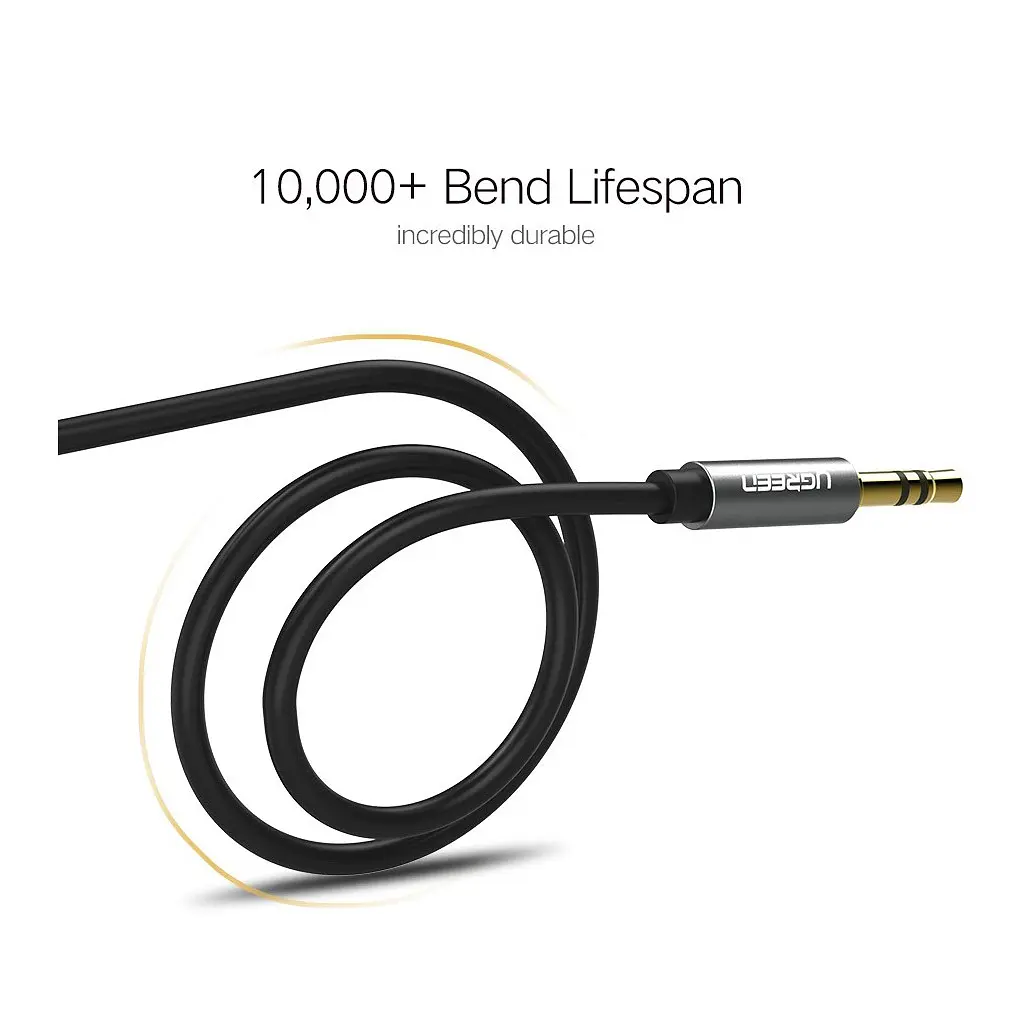 Кабель мультимедійний 3.5mm M to 3.5mm M 3.0m AV119 black Ugreen (10736) - фото 7