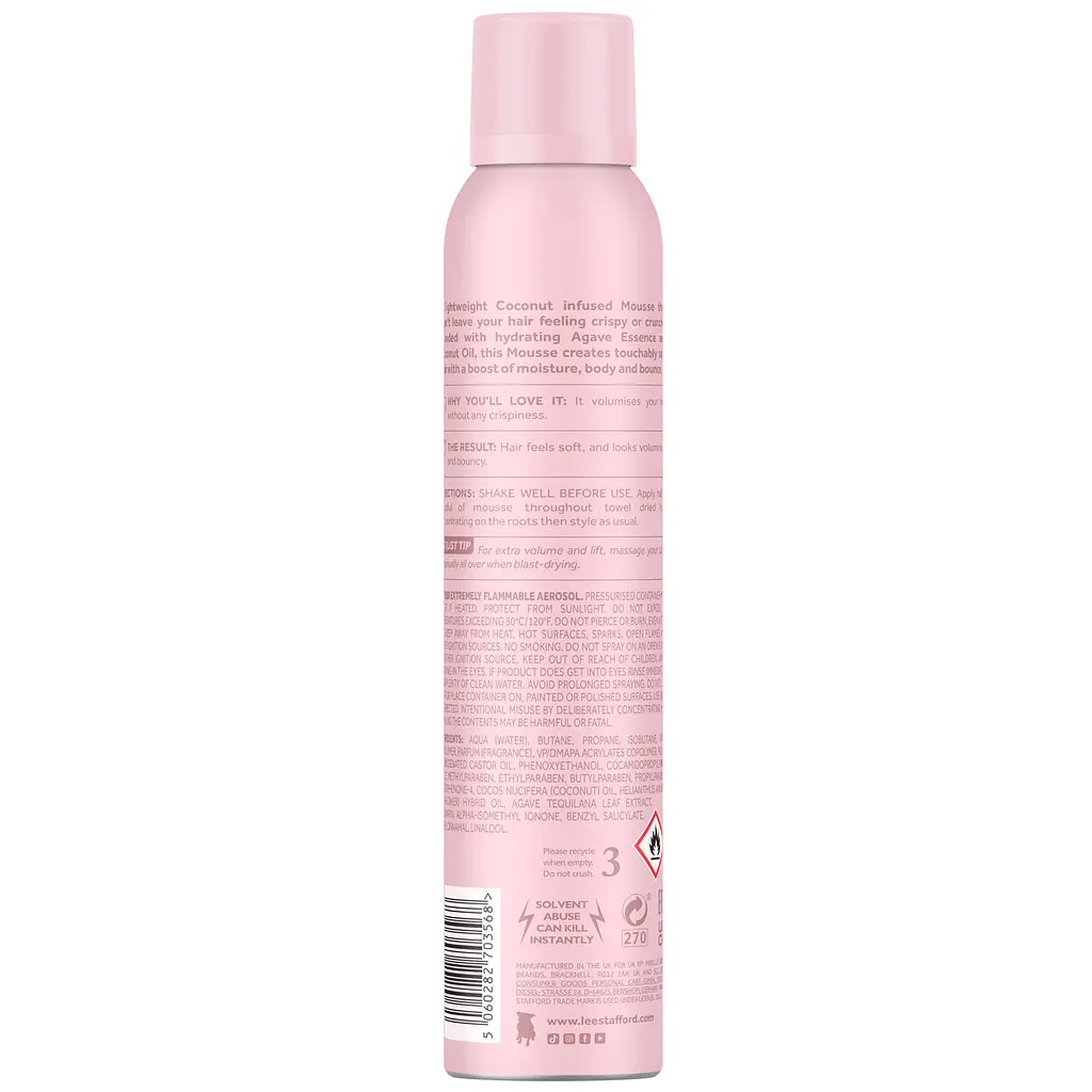 Мус для волосся Lee Stafford Coco Loco With Agave Mousse 200 мл - фото 2