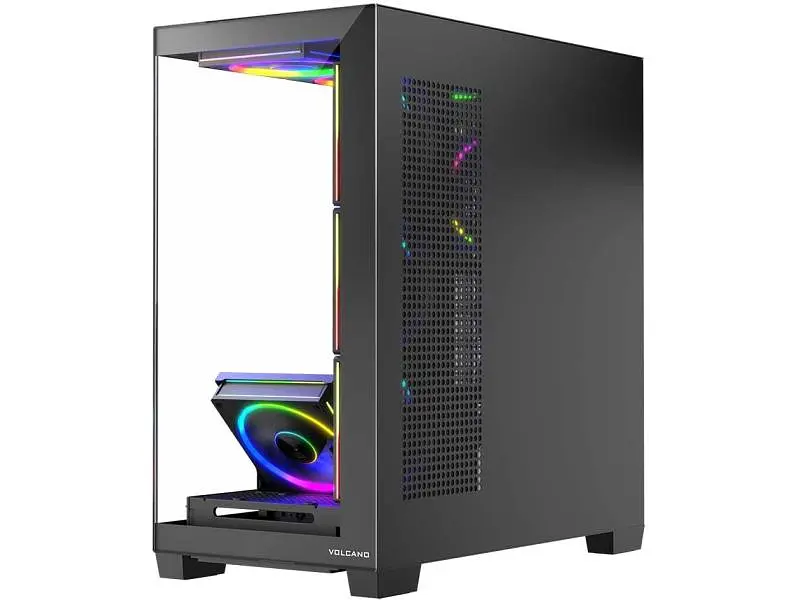 Корпус MODECOM Volcano Stellar ARGB MIDI 8F Black (AT-STELLAR-8F-ARGB-10) - фото 2