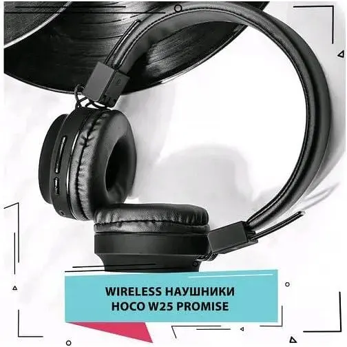 Навушники бездротові Hoco W25 Bluetooth сірі 6931474710086 - фото 2