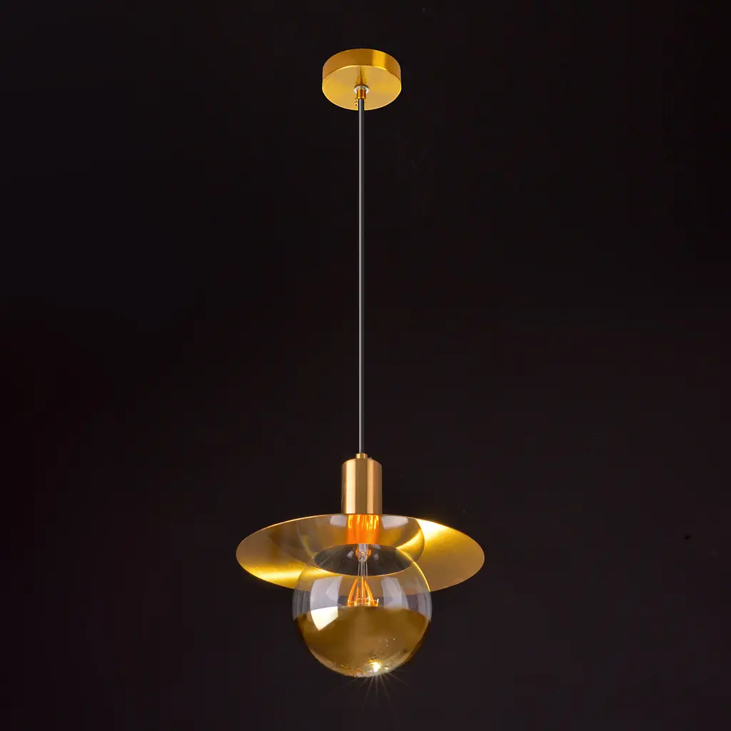 Люстра подвесная Brille современная Е27 60W G (BR-01 654S/1) - фото 9