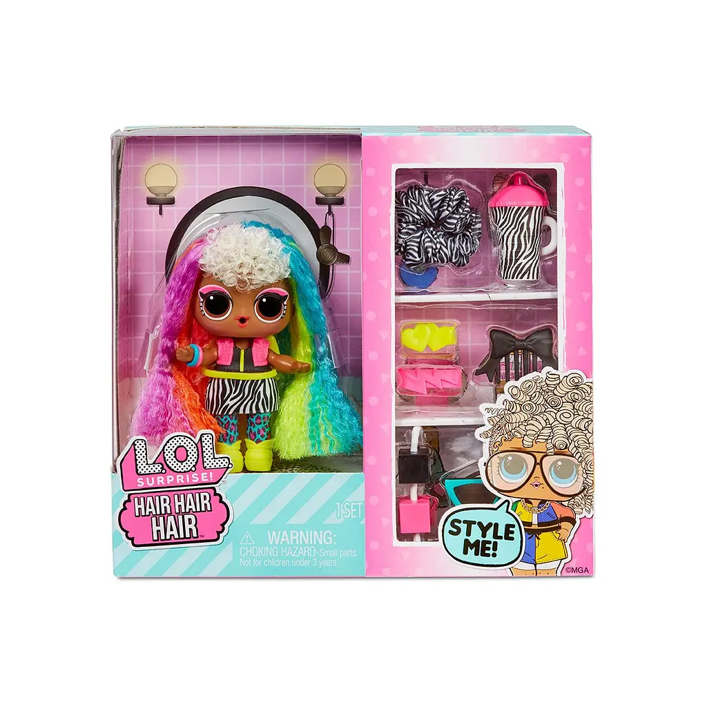 Игровой набор с куклой L.O.L. Surprise Hair Hair Hair Стильные прически, в ассортименте (580348) - фото 7