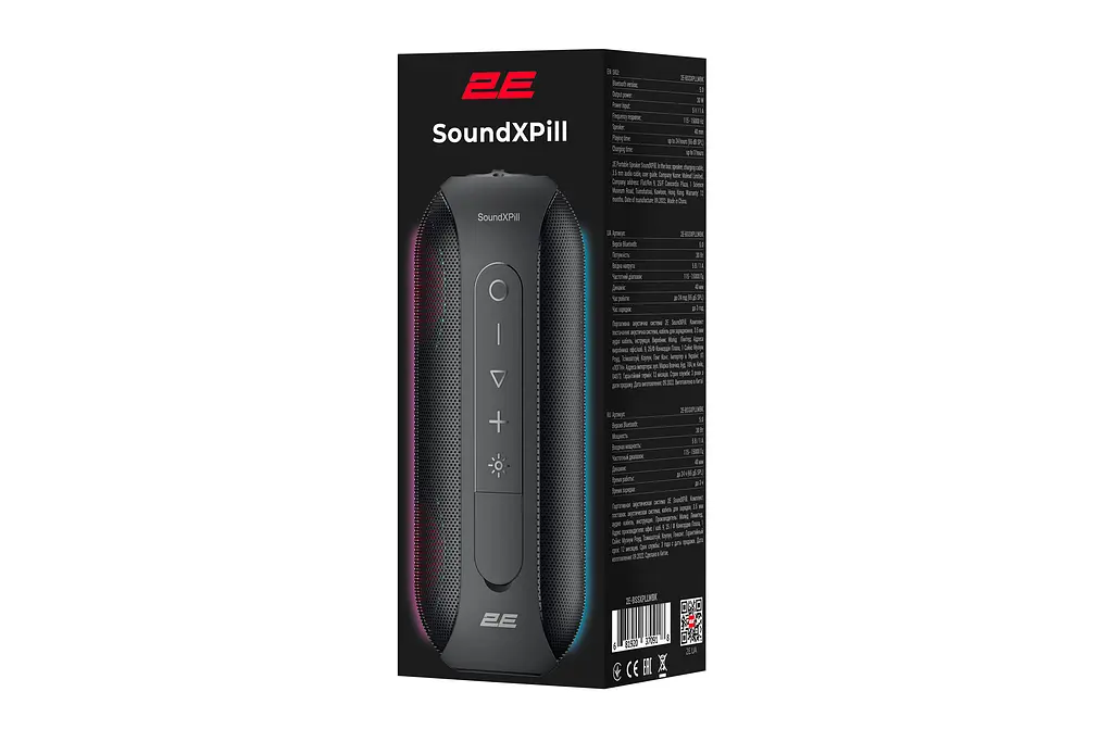 Акустична система 2E SoundXPill TWS, MP3, Wireless, Waterproof Black - фото 10