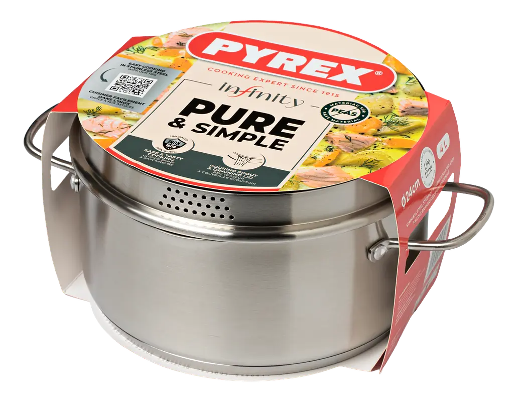 Каструля Pyrex Infinity, (4 л) 24 см (7250686) - фото 5