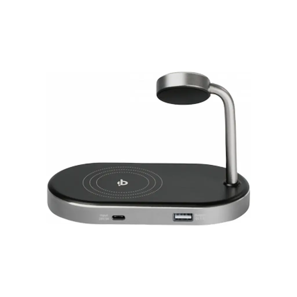Зарядний пристрій Verbatim 3in1 Apple Watch and iPhone Charging Stand (49556) - фото 4