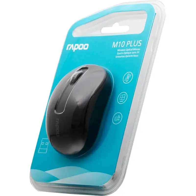 Миша Rapoo M10 Plus Wireless, Black - фото 6