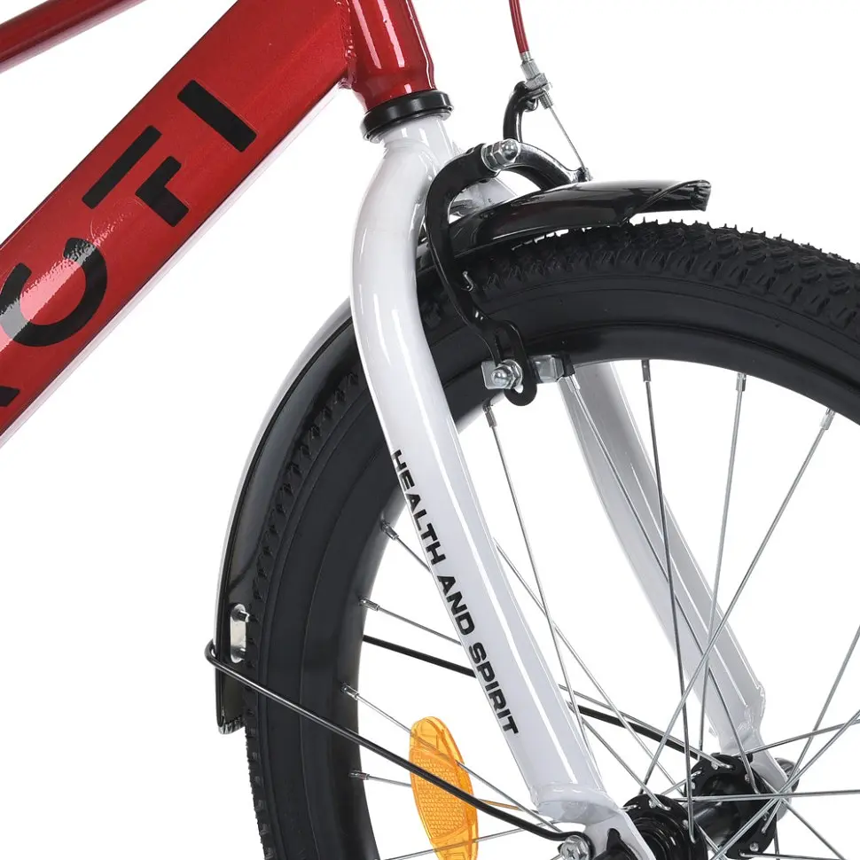 Велосипед дитячий Prof1 MB 20021-1 20 дюймів червоно-білий - фото 4