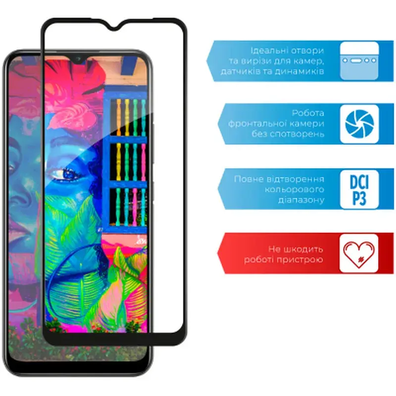 Скло захисне ACCLAB Full Glue Realme C25Y (1283126542350) - фото 4