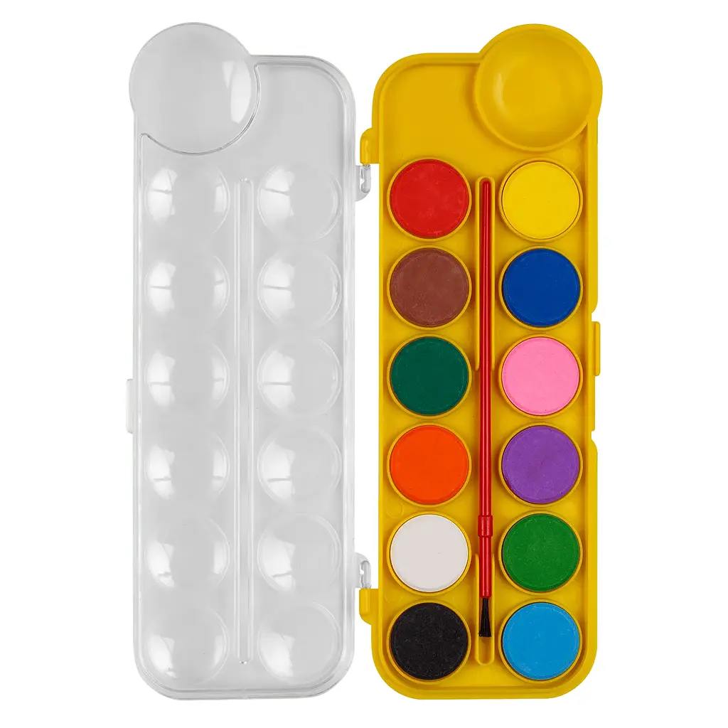 Акварельні фарби ZiBi Kids Line 12 кольорів (ZB.6559-08) - фото 3