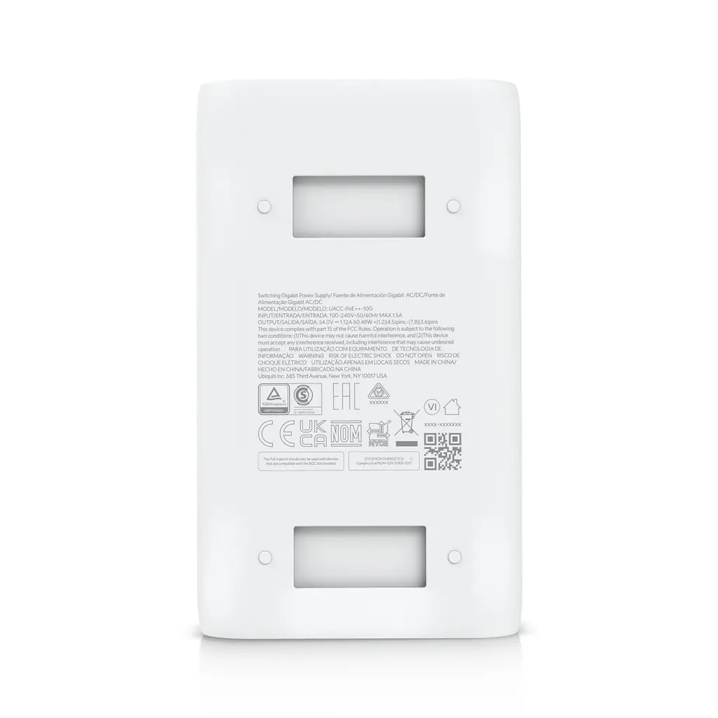 Інжектор Ubiquiti 10G PoE++ Adapter (60W) (UACC-POE++-10G) - фото 7