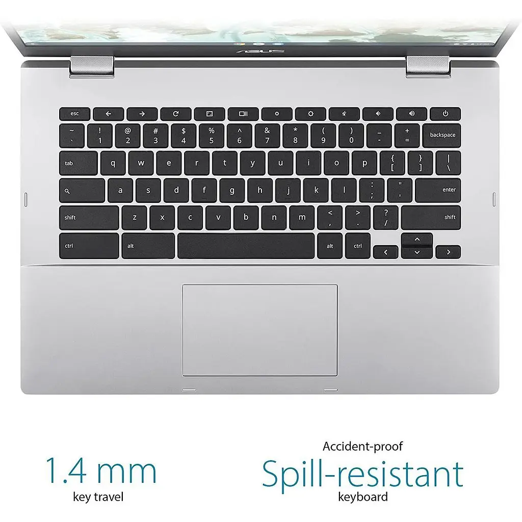 Ноутбук Asus Chromebook CX1 14" FHD 4/64GB N3350 Silver (Open Box) (CX1400CNA-AS44FV) - фото 4