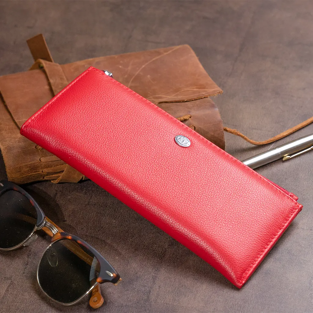 Женский кожаный кошелек ST Leather 19х9.5х2.5 см acs0015916 - фото 9