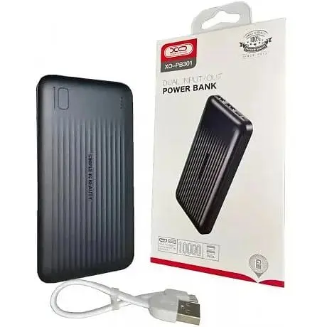 Портативный аккумулятор XO PB301 10000 mAh черный - фото 6