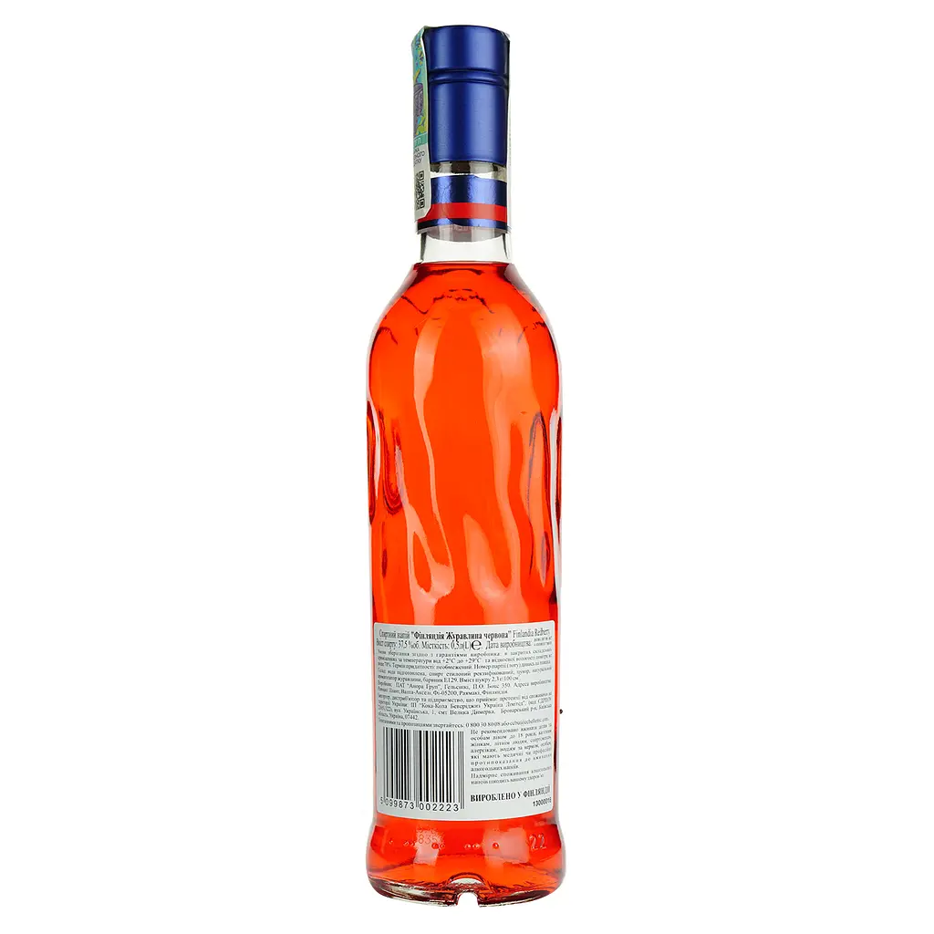 Уцінка. Горілка Finlandia Червона Ягода 37,5%, 0,5 л (241997) - фото 4