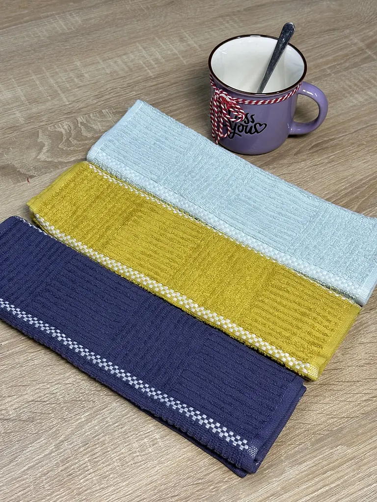 Набір кухонних рушників LeLit Шашечка 50х30 см 3 шт. (le2000000299853) - фото 5