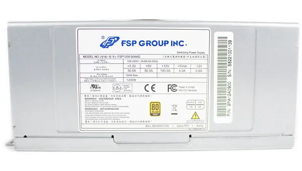 Блок питания 1200W FSP FSP1200-50AAG 80+ ЗОЛОТИСТЫЙ, 6xPCI-E6+2, 135mm fan, Modular, C20, коричневый box - фото 4