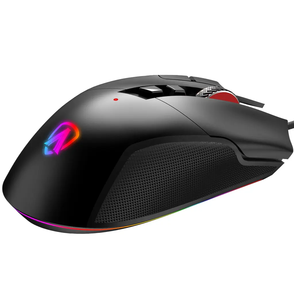 Мишка AOC AGM600 ігрова 16000dpi 10 кнопок RGB PMW3389 Kailh switch чорна - фото 5