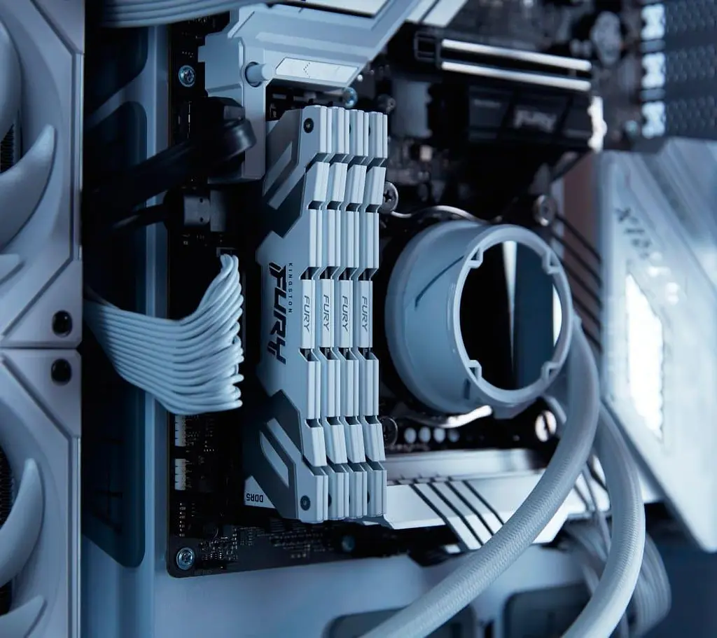 Модуль пам'яті Kingston Fury DDR5 32GB 6400MHz Renegade White XMP (KF564C32RW-32) - фото 5