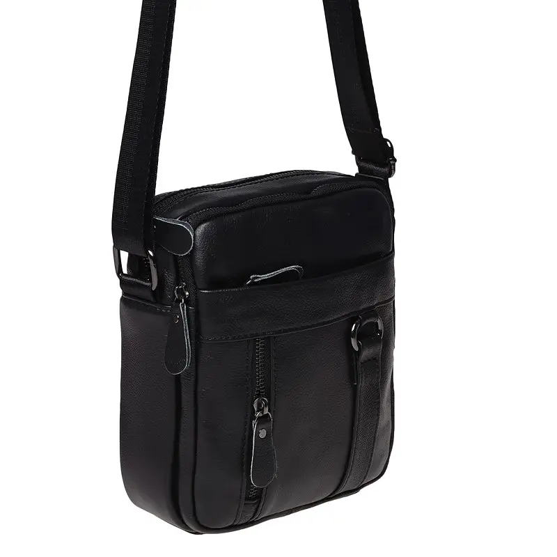 Чоловіча шкіряна сумка Borsa Leather K11169a-black - фото 4