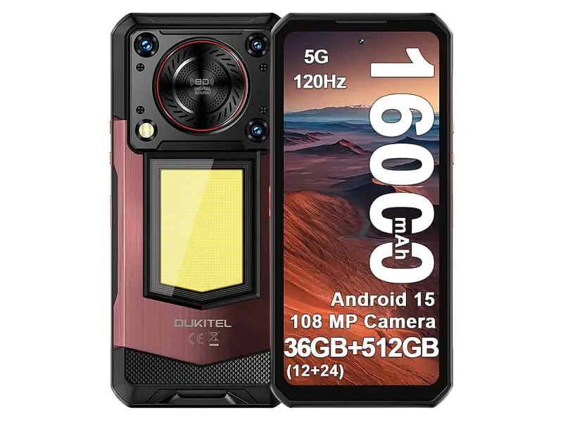 Смартфон Oukitel WP56 12/512GB Red - фото 2