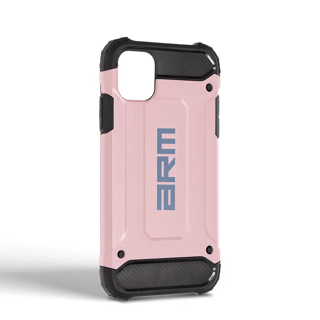 Чехол для Apple iPhone 11, Panzer, розовый, противоударный, бронированный, милитари, панель-накладка, защита всего корпуса, защита дисплея и камеры, термополиуретан (TPU) + поликарбонат (PC), ArmorStandart (ARM71479) - фото 2